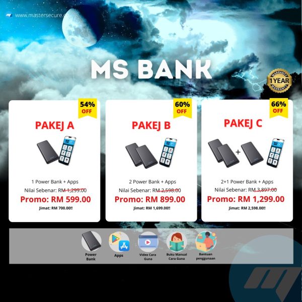 ms bank-power bank-mastersecure-gps tracker-gempak-price-weekly sales